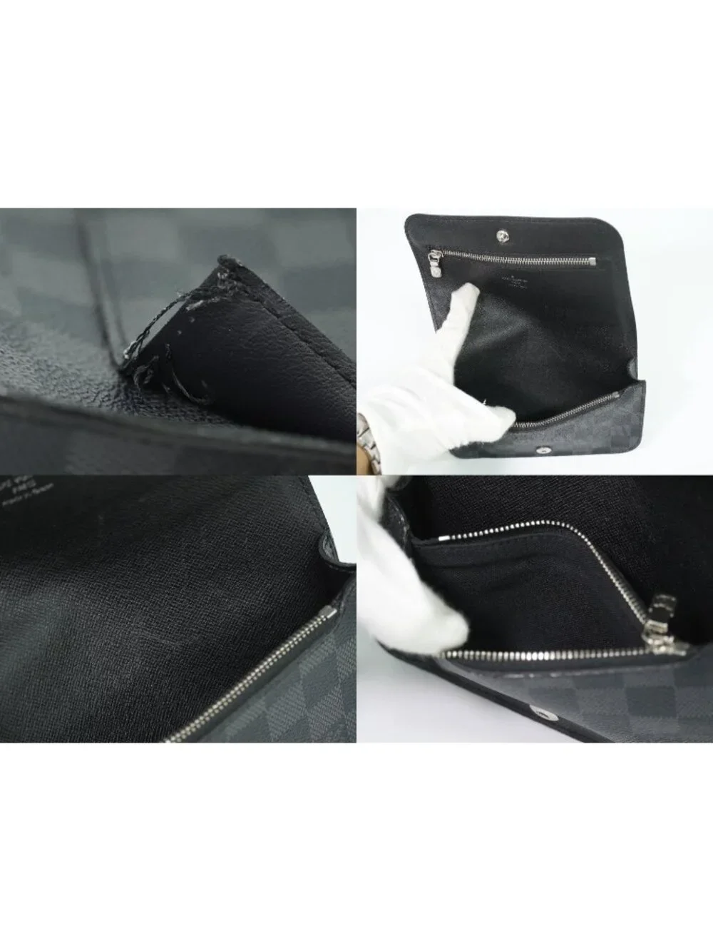 Louis Vuitton LV Ceinture Pochette Homme Damier Graphite Pouch Black Gray